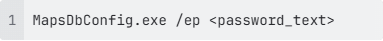 Encrypted password from the command line without a dialog prompt.